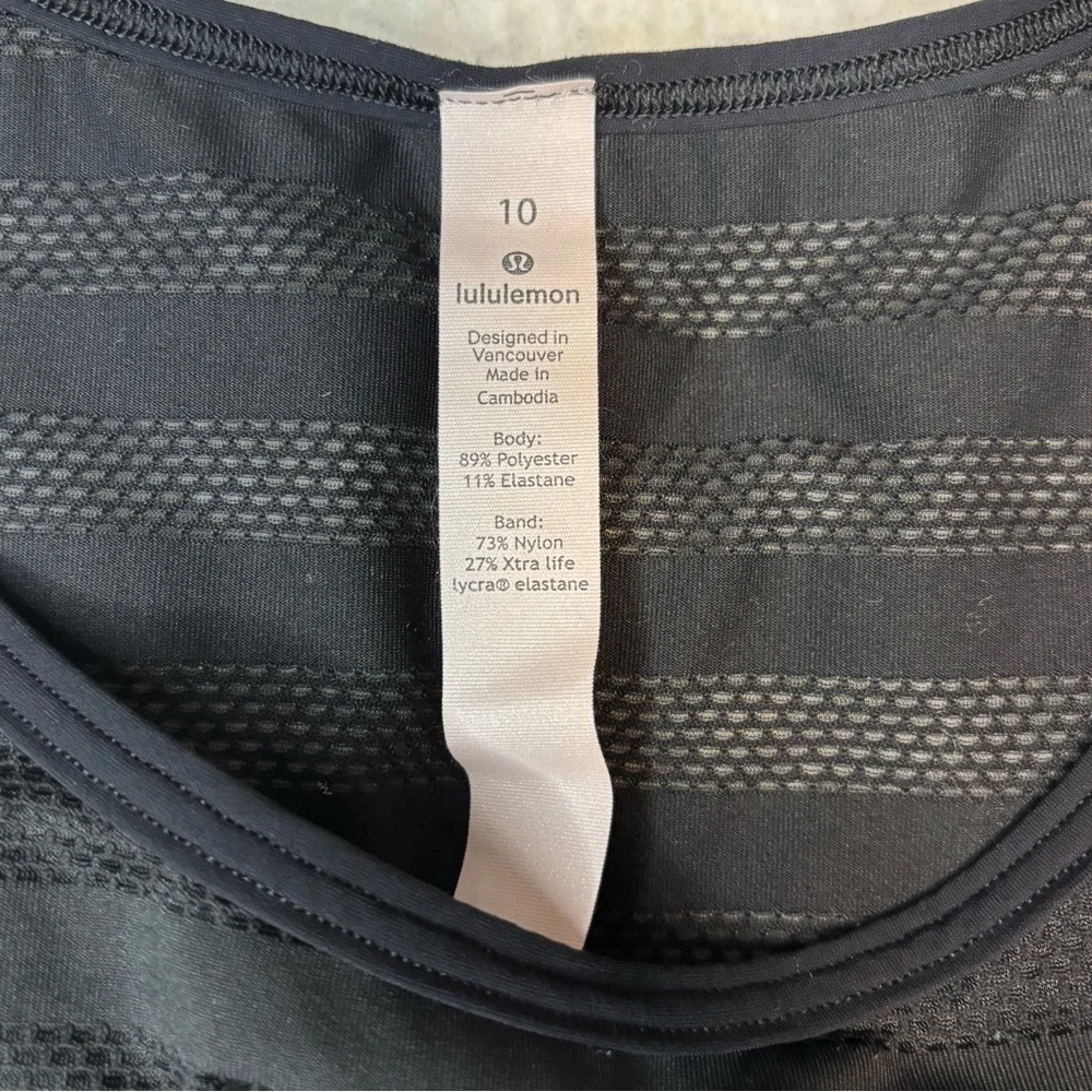 Lululemon x Peloton Women Black “Together We Go Far” Running Tank Top